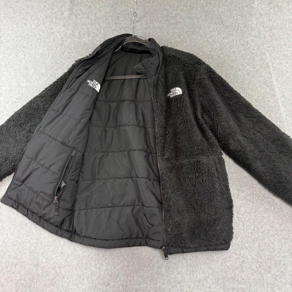 The North Face Reversible Puffer Jacket Boys XL 14/16 Black Fleece Insulated